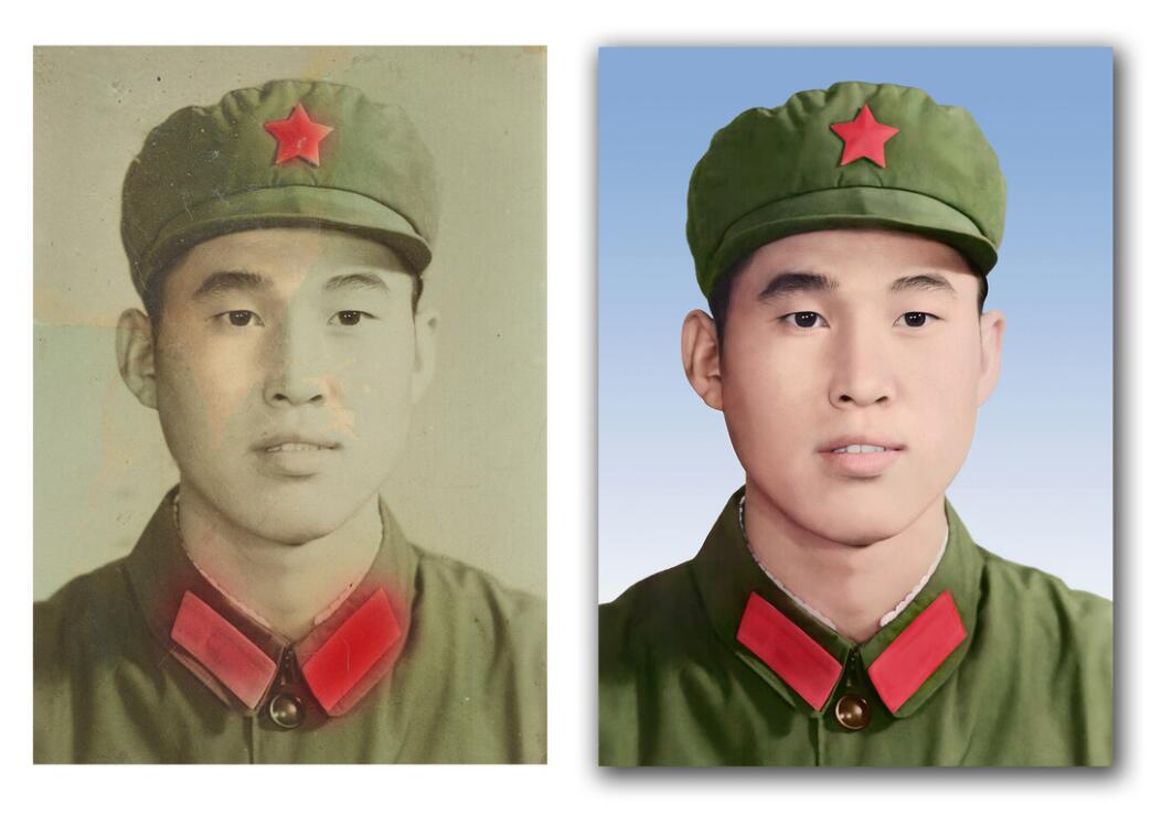 峨眉山破损照片修复-18